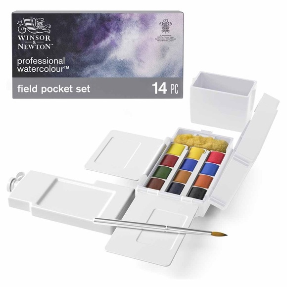 Daniel Smith + Winsor & Newton Watercolor Paint Sets Bundled w/ 10 Paintbrushes - Picture 11 of 16